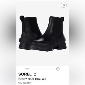 Sorel Brex Boot Chelsea black size 7